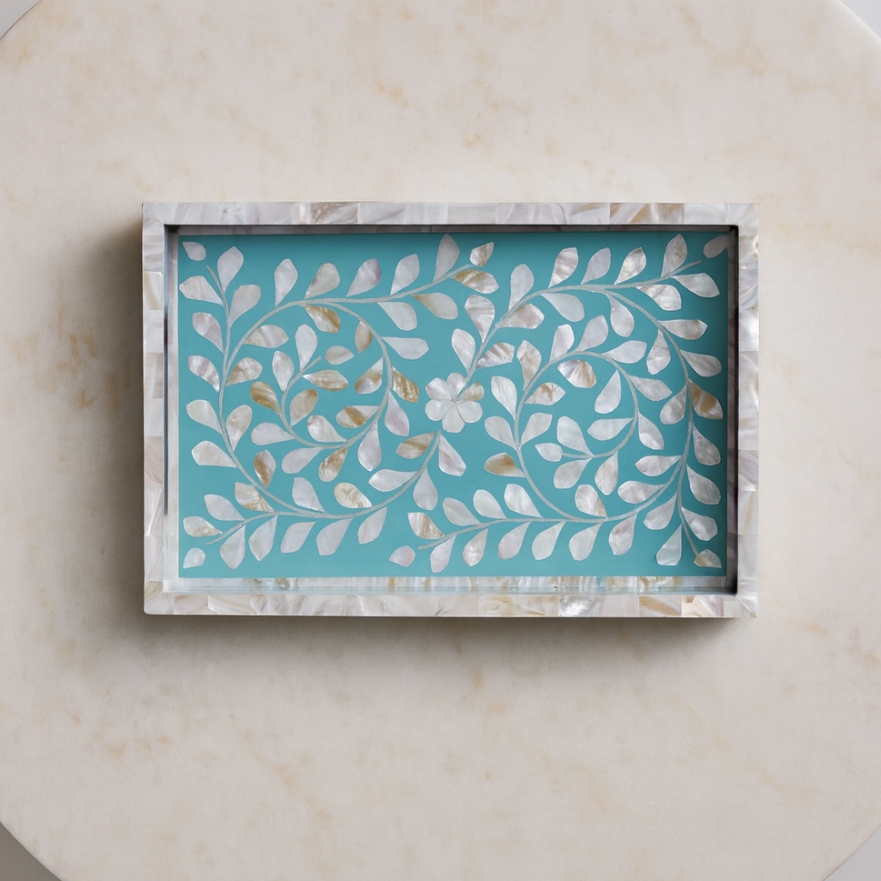 Mia Mother of Pearl Inlay Tray