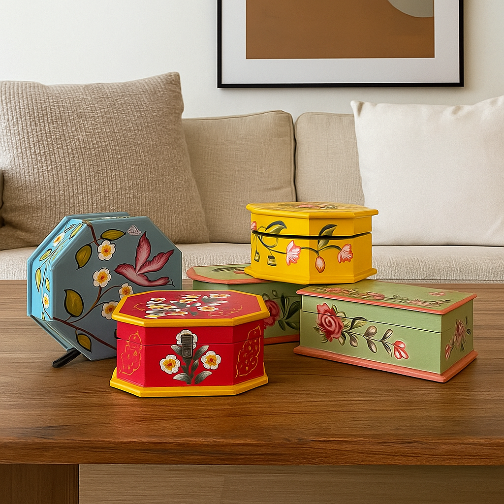 Rama Hand Painted Wooden Box