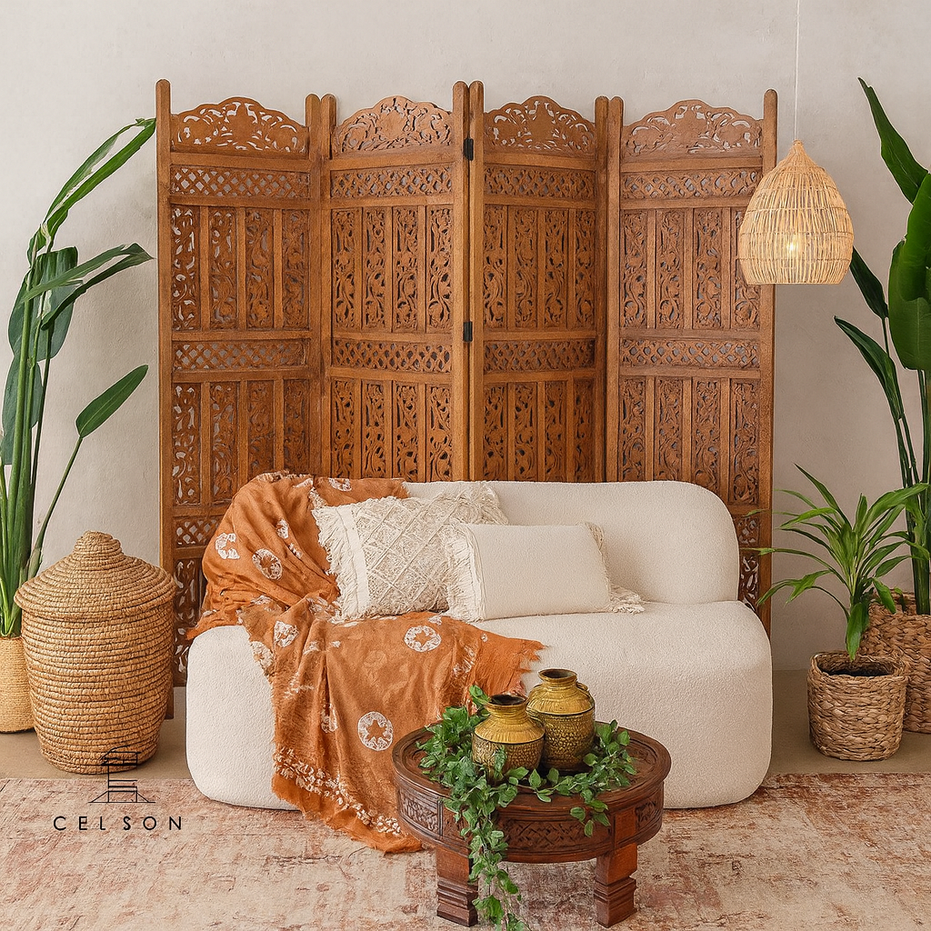 Lois Carved Room Divider