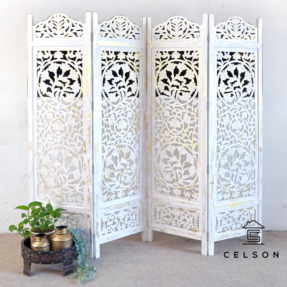 Ava Carved Room Divider