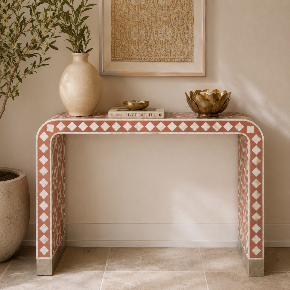 Brody MOP Inlay Console Table