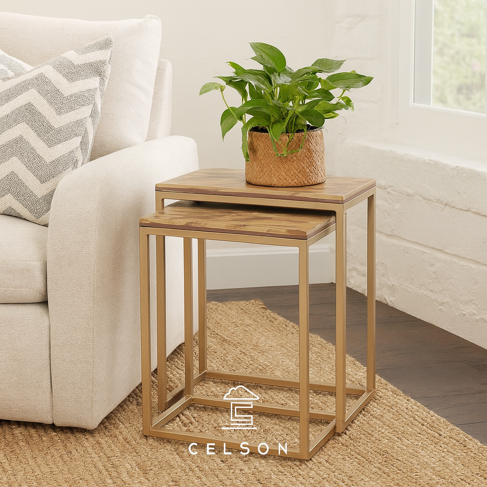 Rian Wooden Nesting Table Set