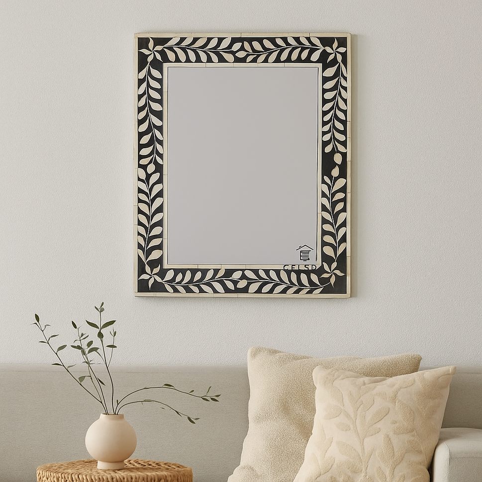 Nicole Bone Inlay Mirror