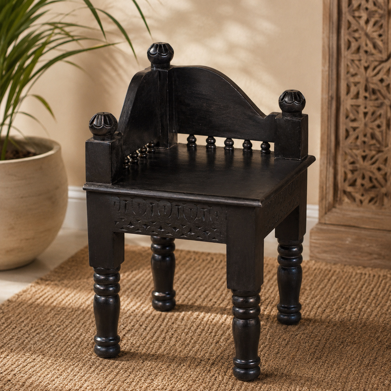 York Hand Carved Small Chair