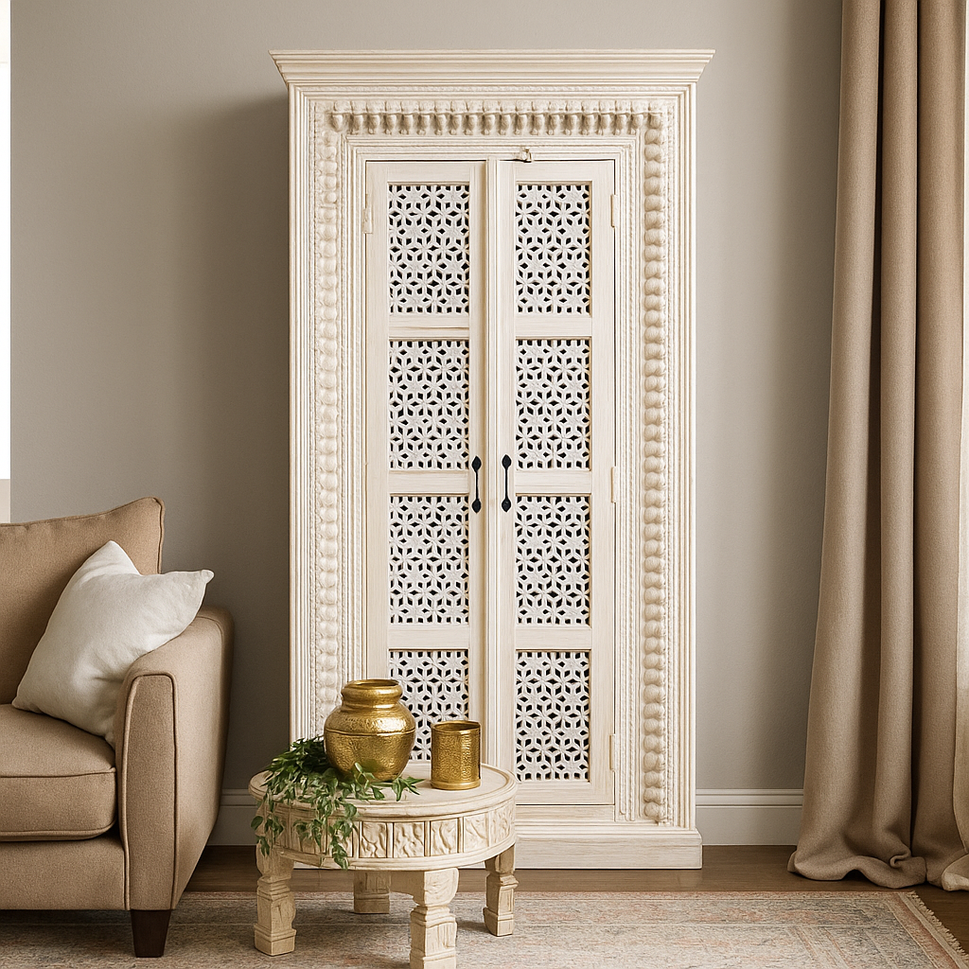 Fana Hand Carved Almirah