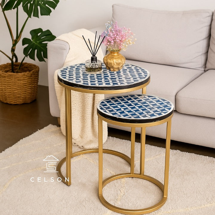 Hong Bone Inlay Nesting Side Tables