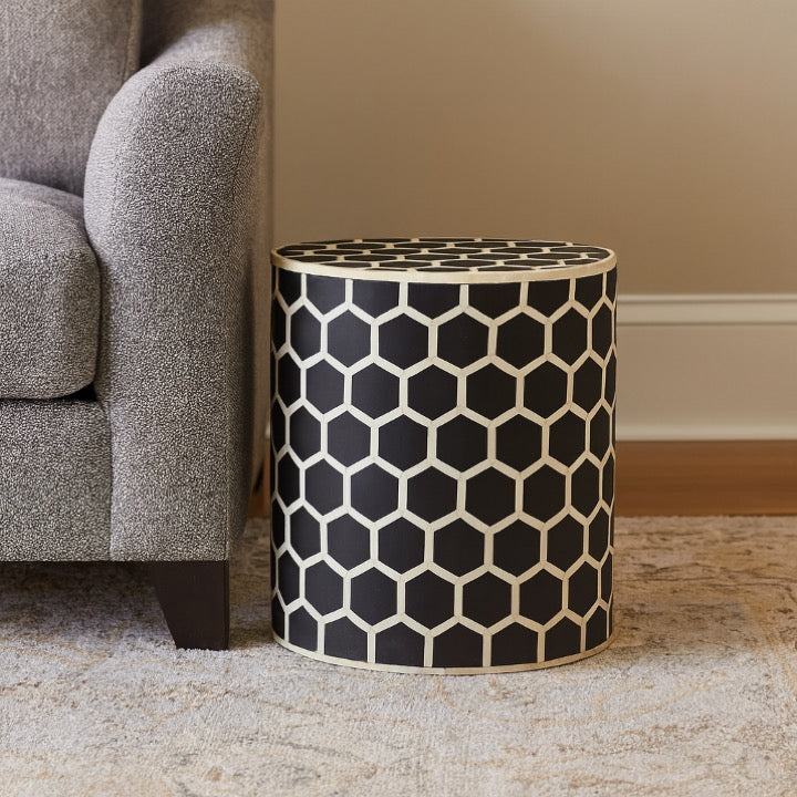 Nikol Bone Inlay Stool