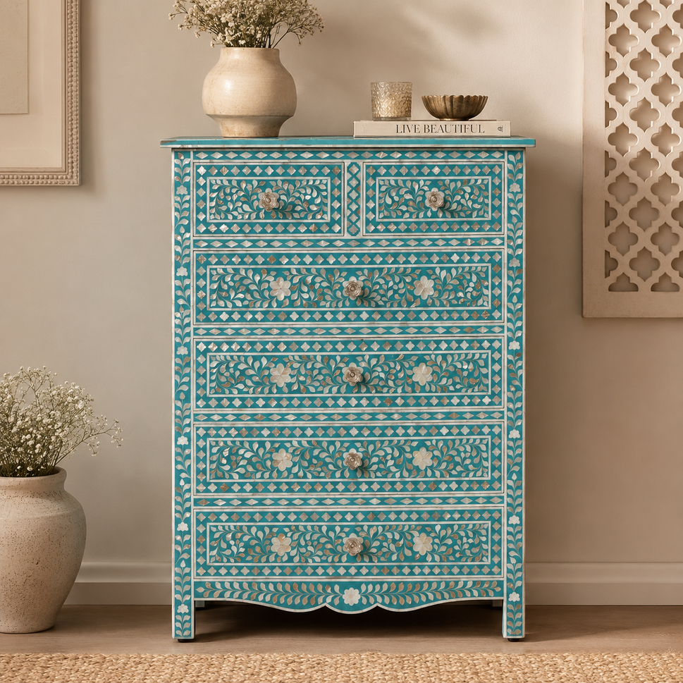 Aby Bone Inlay Chest