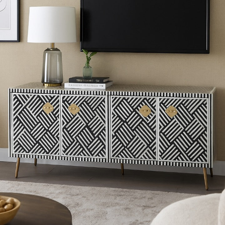 Rovik Bone Inlay TV Cabinet