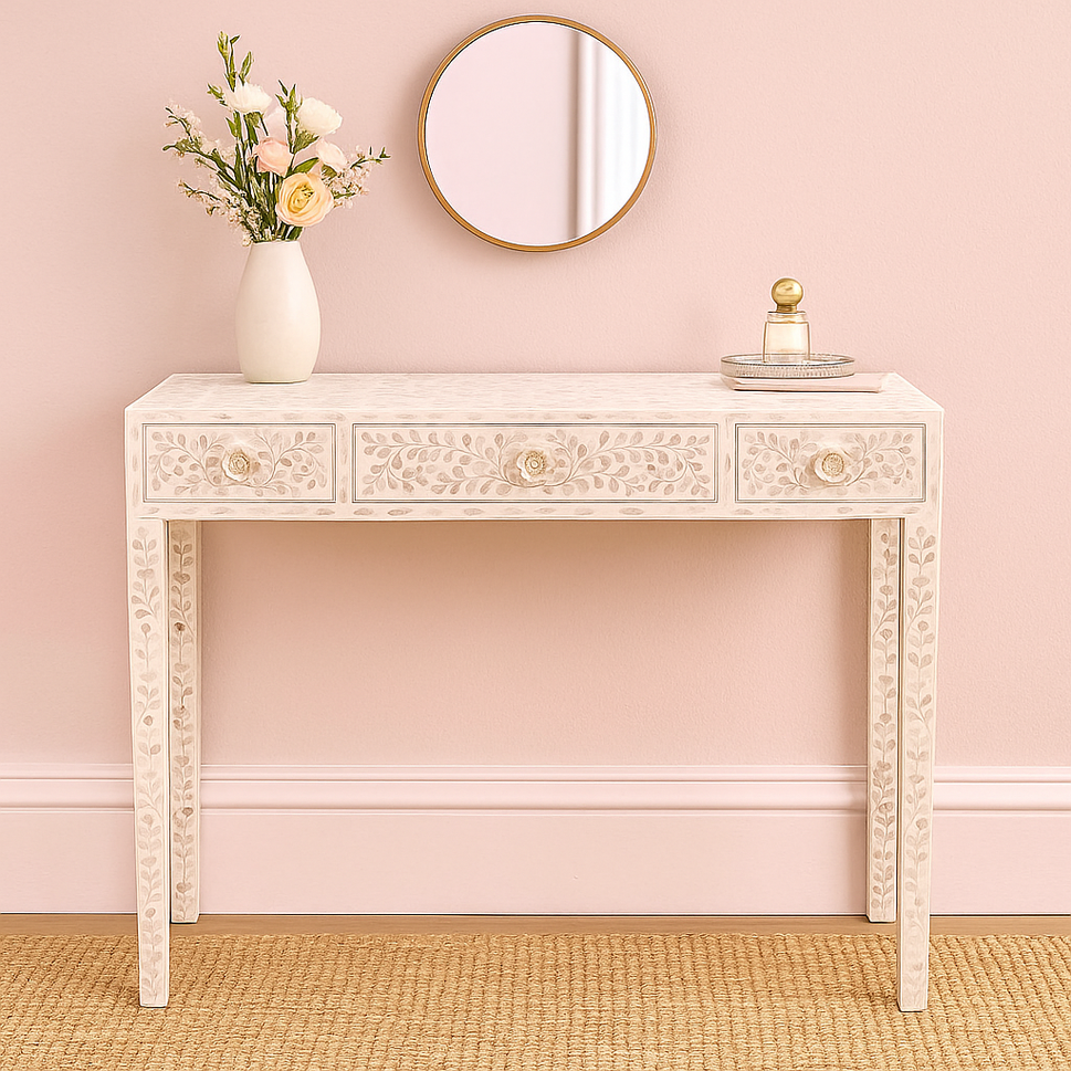 Sanwor Mother of Pearl Inlay Console Table