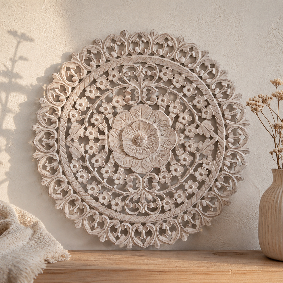 Niama Carved Wall Panel 60cm