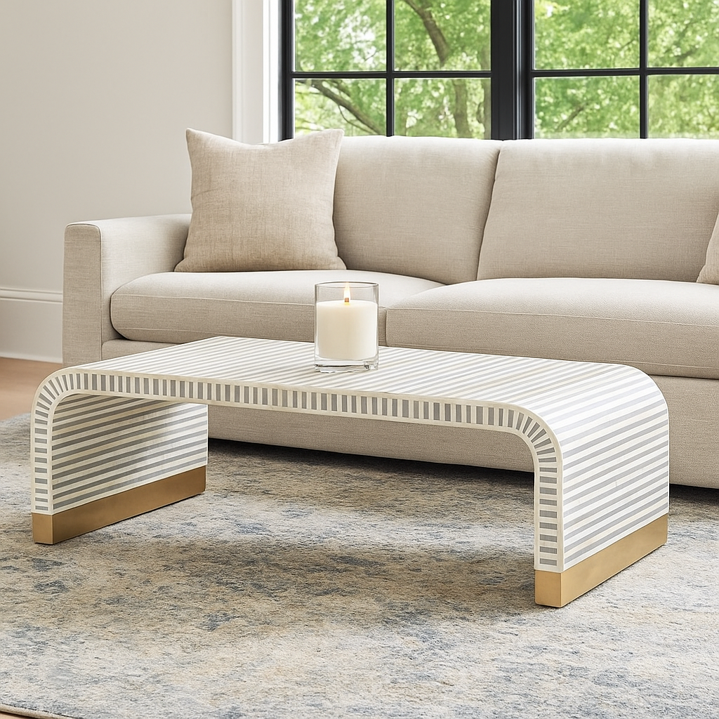 Mars Bone Inlay Coffee Table