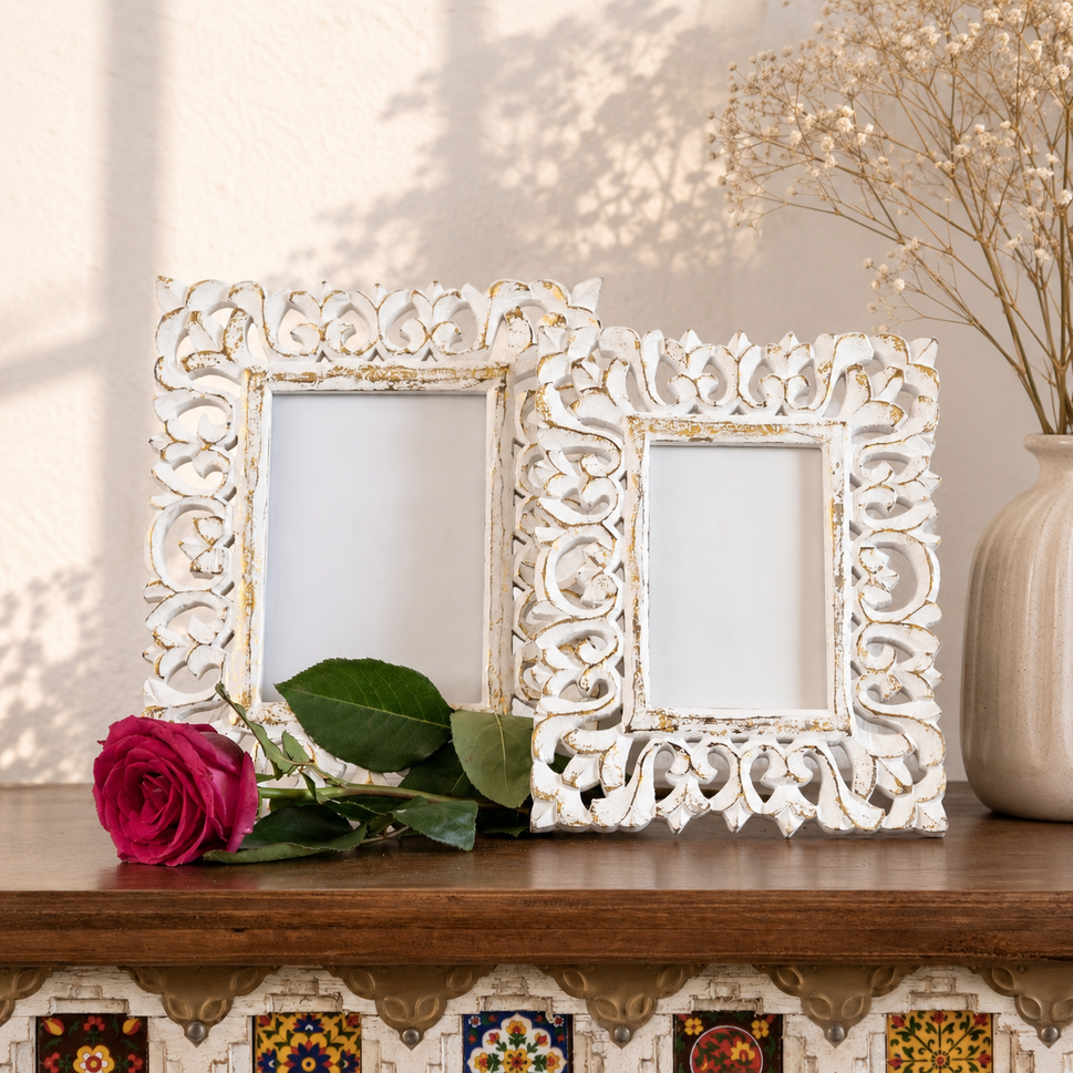 Howard Hand Carved Photo Frame