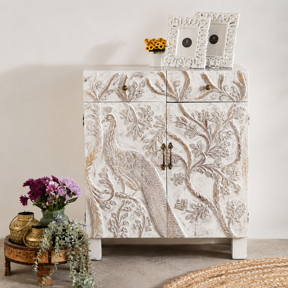 Shhing Carved Wooden Cabinet