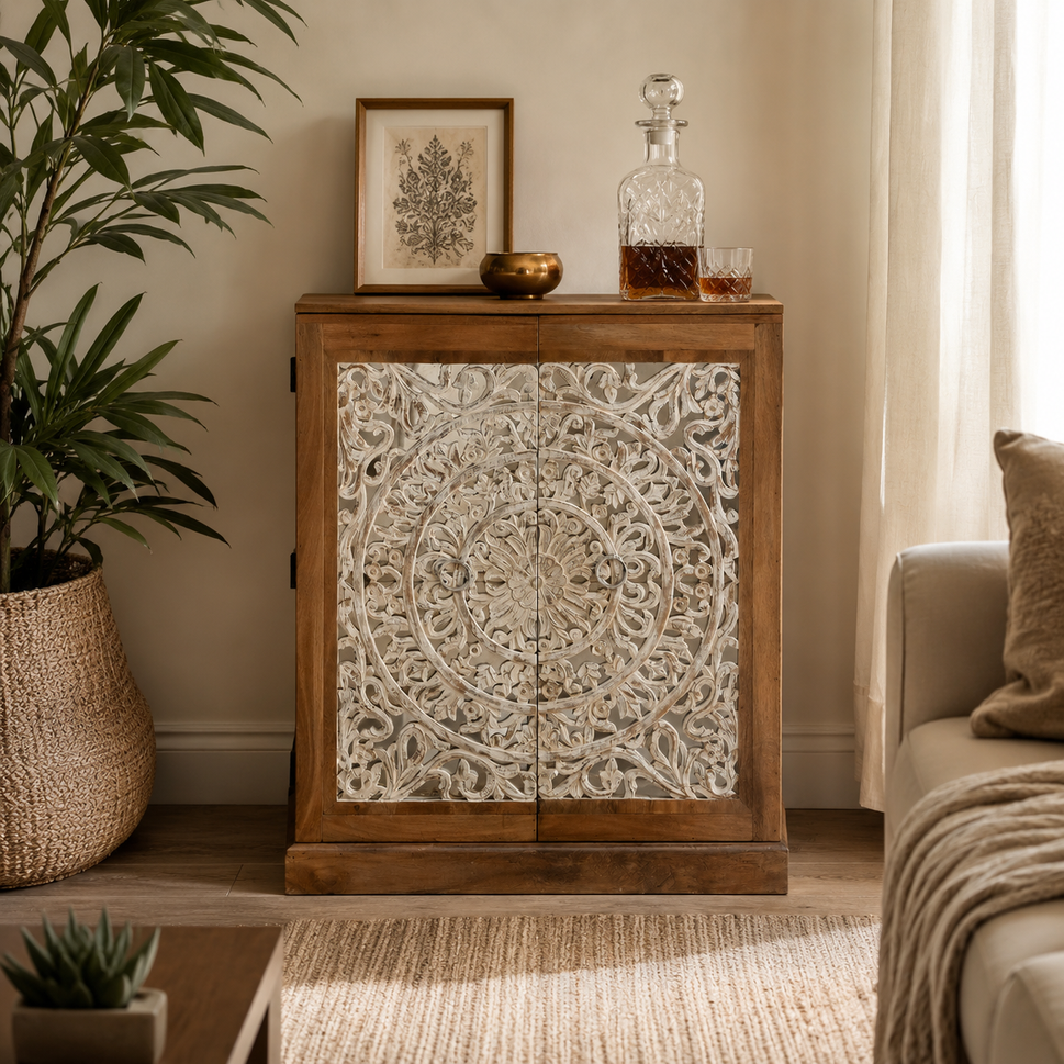 Reece Wooden Bar Cabinet