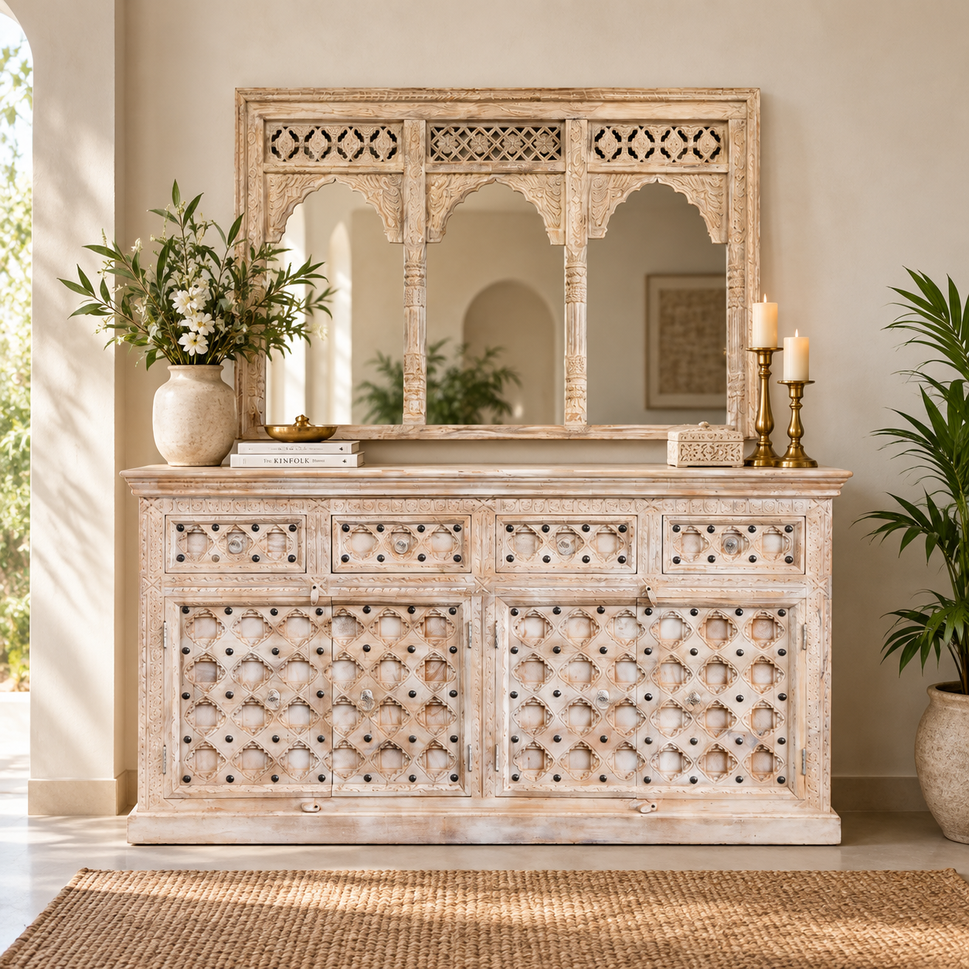 Arabella hand Carved Sideboard