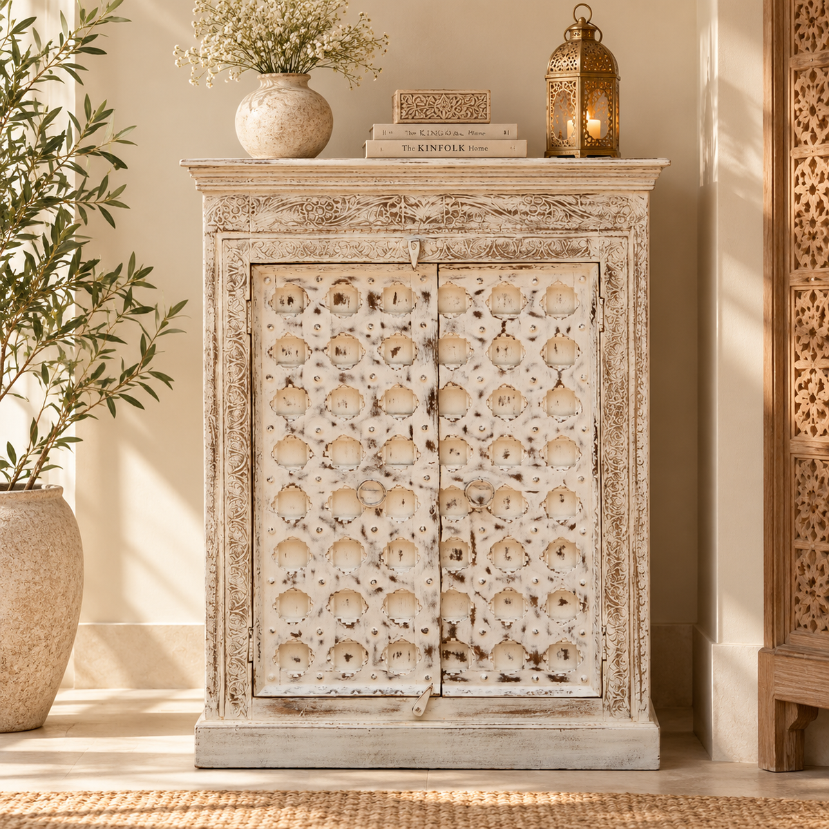 Chand Carved Wooden Cabinet
