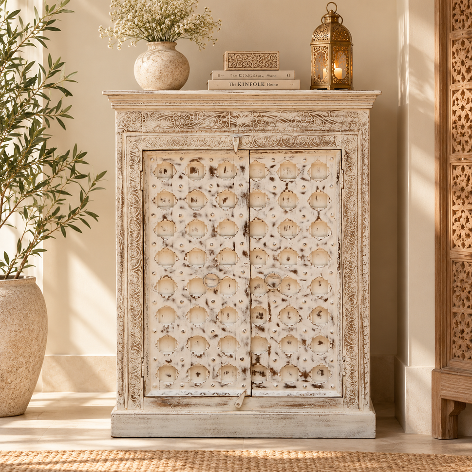 Chand Carved Wooden Cabinet