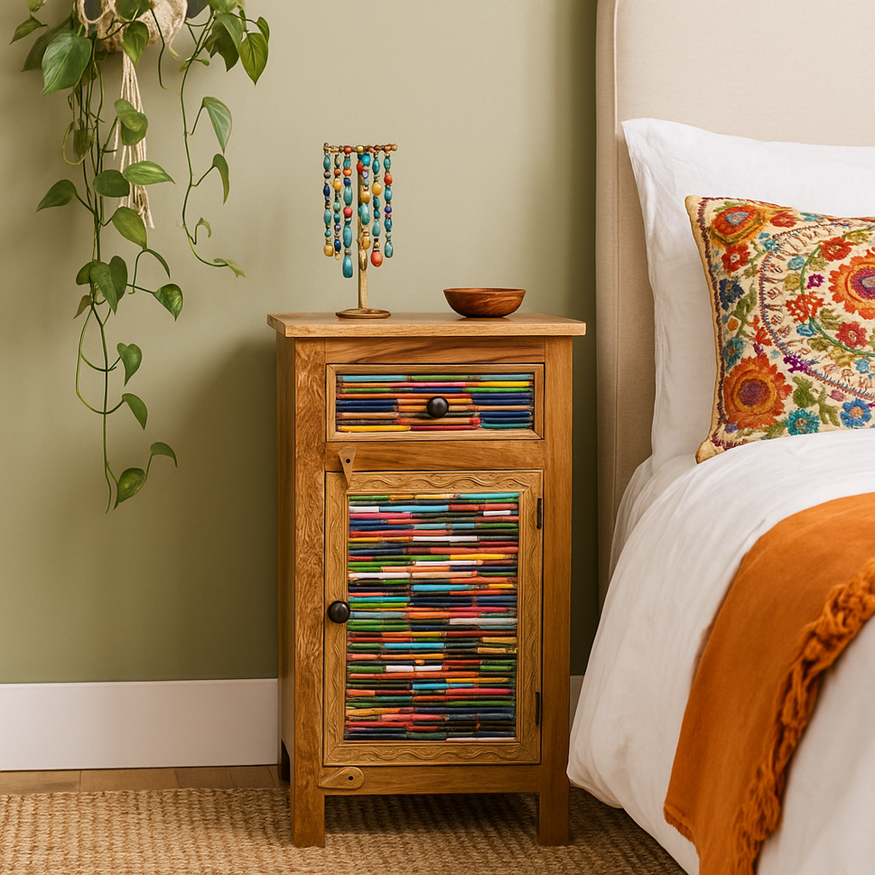 Susan Wooden Bedside