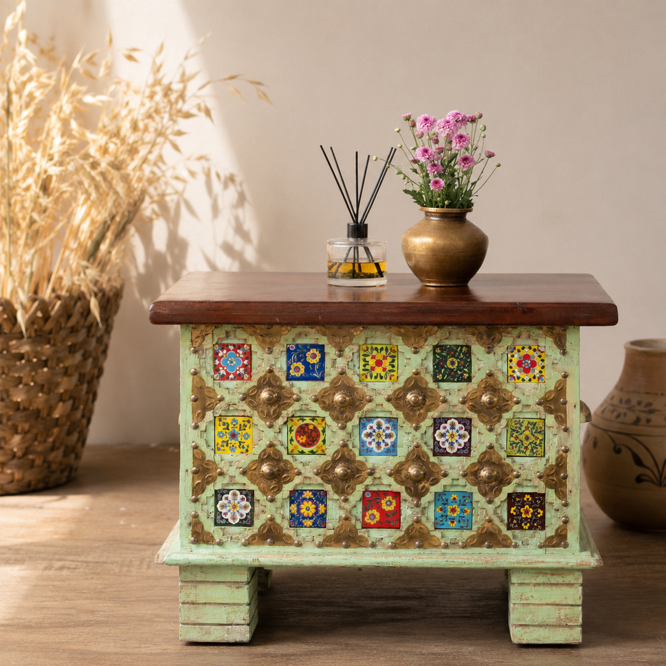 Keira Brass & Tile Heritage Trunk