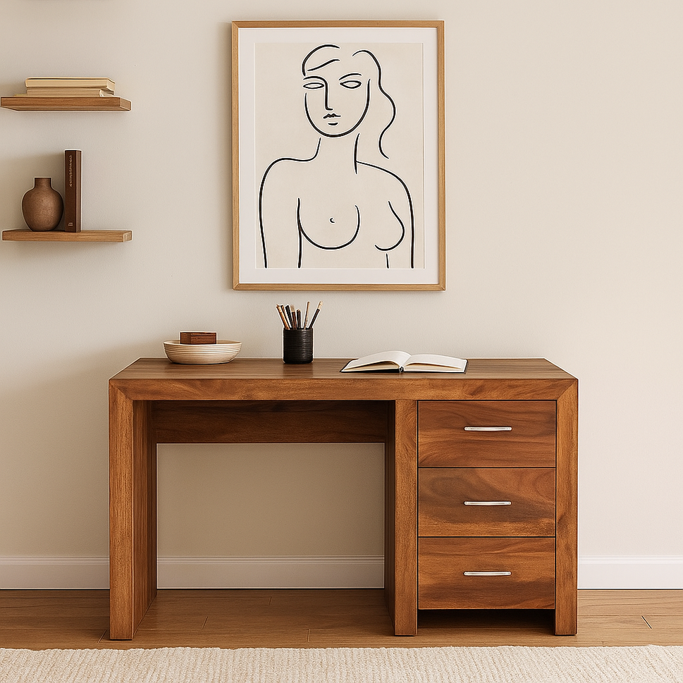 Joey Wooden Hand Carved Study Table