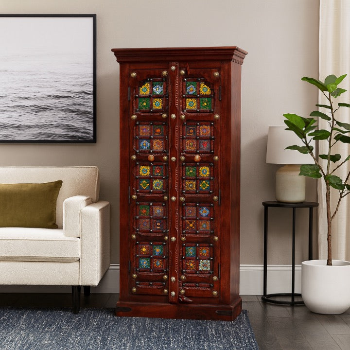 Joy Hand Carved Almirah