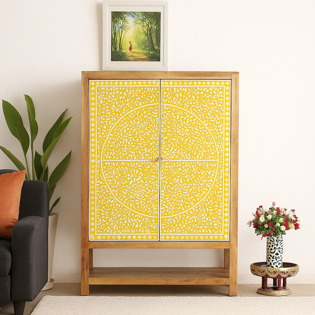 Elly Mother of Pearl Inlay Cabinet